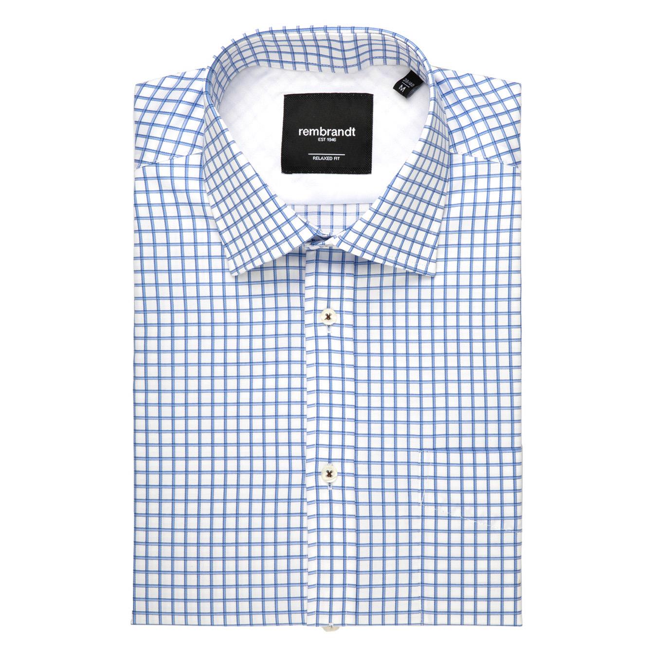 Rembrandt Sinatra Blue Shadow Check Shirt